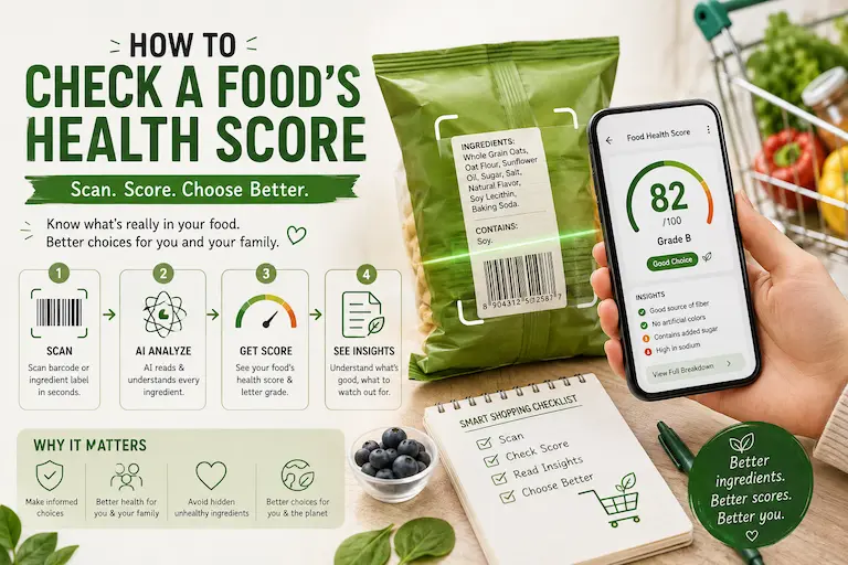 How to Check a Food's Health Score