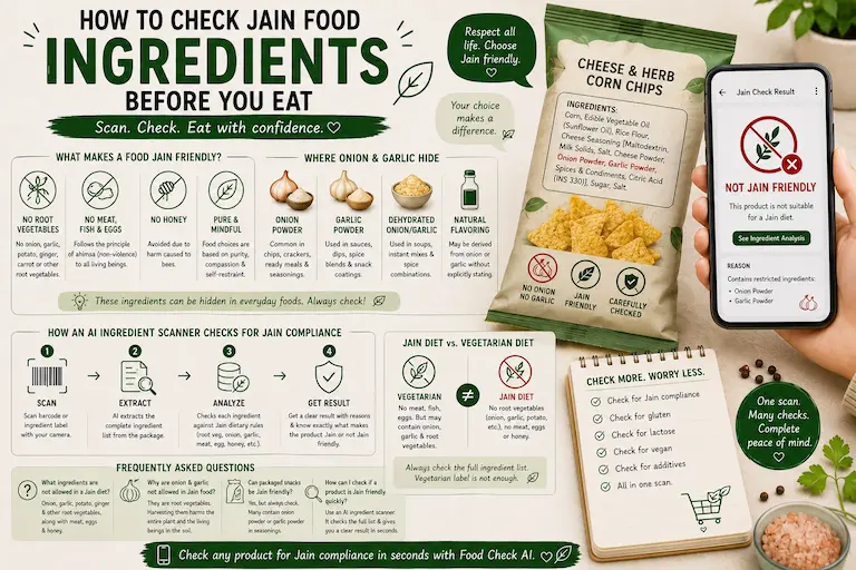How to Check Jain Food Ingredients