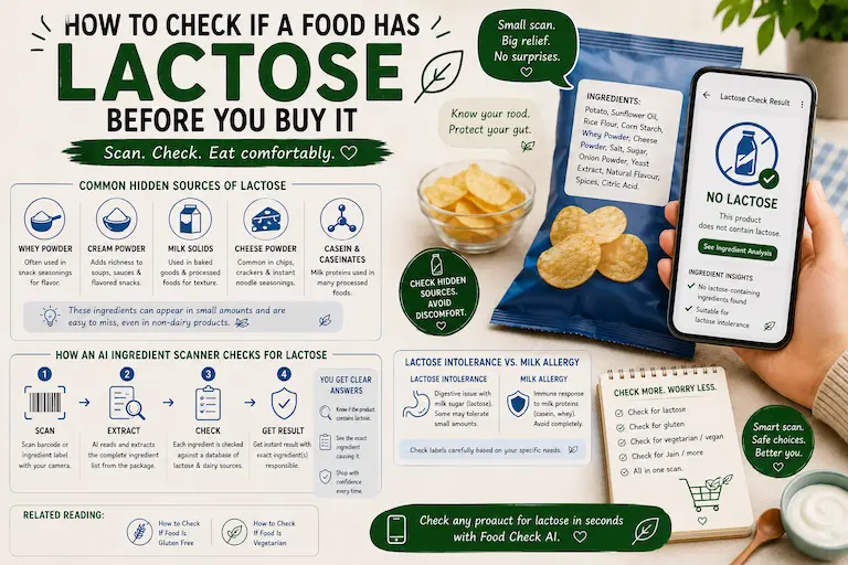 How to Check If Food Has Lactose