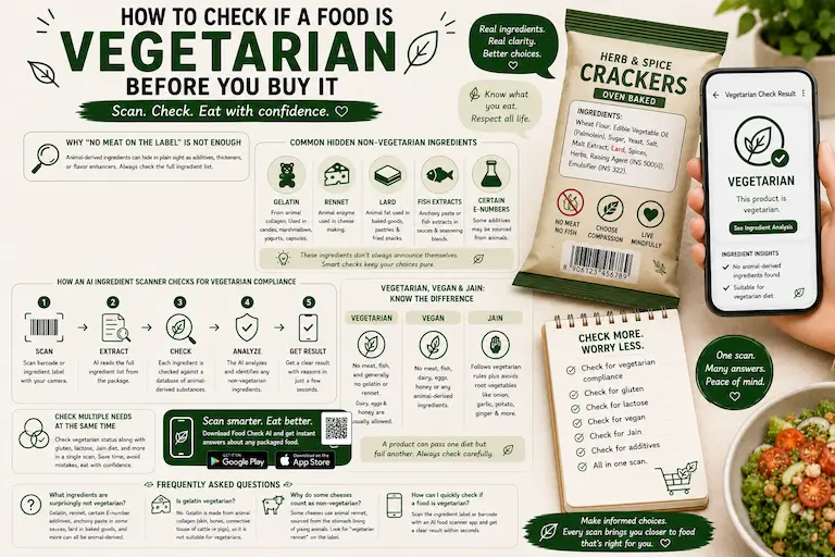 How to Check If Food Is Vegetarian