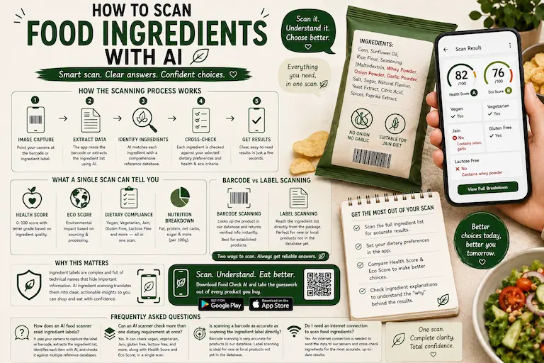 How to Scan Food Ingredients With AI